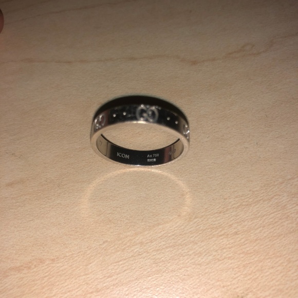 Gucci Icon Thin Band White Gold (Size 7-7 1/2 US) - Picture 3 of 4
